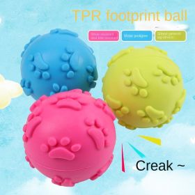 TPR Rubber Dog Toy Balls with Sound 3 Pack 6 cm