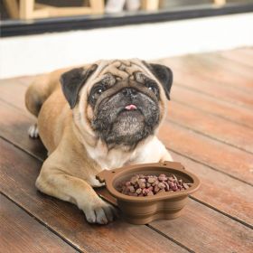 Portable Collapsible Silicone Dog Bowl for Food and Water on the Go