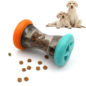 Interactive Barbell Dog Puzzle Toy with Treat Dispenser