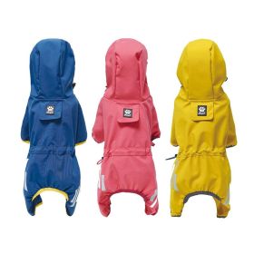 Waterproof Full Coverage Dog Raincoat with Leash Access Holes for Small Dogs