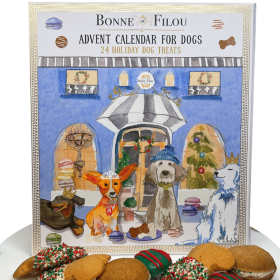 Dog Christmas Advent Calendar with 24 Holiday Treats