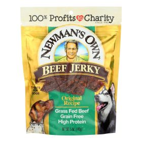 Newmans Own Organic Original Beef Jerky Dog Treats 5 oz 6 Pack