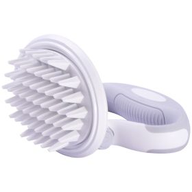 Pet Life Gyrater Swivel Silicone Massage and Grooming Brush