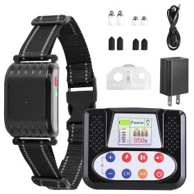 990 Foot Wireless Dog Fence and Remote Training Collar Rechargeable Waterproof Receiver
