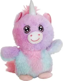 Steel Dog Big Eyed Plush Unicorn Dog Toy