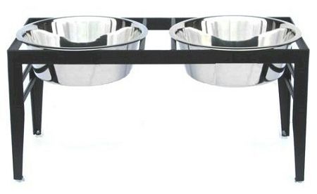 Chariot Double Elevated Dog Bowl (size: small)