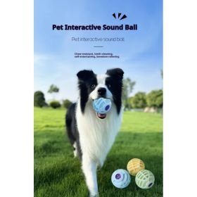 Interactive Pet Sound Ball for Dogs (Option: Yellow)