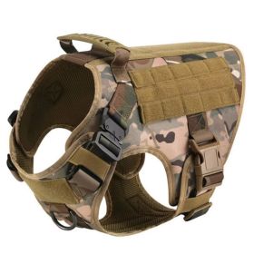 Nylon Camouflage Dog Harness and Leash Set (Option: Camouflage-S)