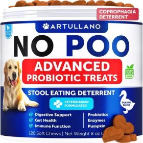 No Poo Chews for Dogs with Probiotics Pumpkin and Digestive Enzymes Stool Eating Deterrent (Option: 1pcs)