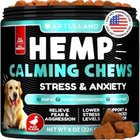 Hemp Calming Chews for Dogs with Hemp Oil Turmeric Valerian and Ginger (Option: 1pcs)
