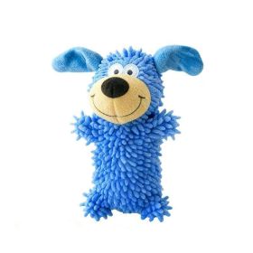 Blue Interactive Dog Chew Toy with Sound for Teeth Cleaning and Boredom Relief (Option: Blue)
