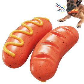 PPOKEl Durable Orange Rubber Dog Chew Toy for Aggressive Chewers (Option: Orange)