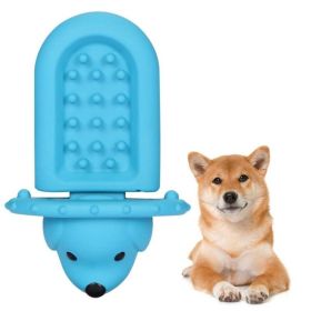 PROKEl Soft Rubber Puppy Slow Feeder Pad and Peanut Butter Treat Dispenser for Crate Training (Option: Blue)