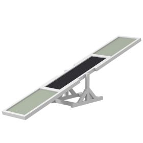 Wooden Dog Agility Seesaw for Training and Exercise White (Option: White-815x350x150 mm)