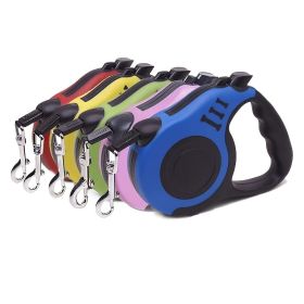 Retractable Dog Leash Automatic Telescopic Walking Lead for Outdoor Use (Color: Red, size: S)