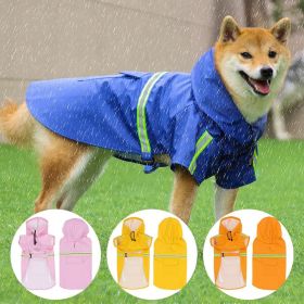 Waterproof Reflective Dog Raincoat for Small and Large Dogs (colour: Yellow, size: 4XL)