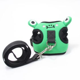 Breathable Mesh Dog Harness and Leash Set for Small Dogs (colour: Calf+traction rope, Specification (L * W): M)