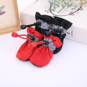 4 Pack Waterproof Non Slip Dog Boots for Small to Large Dogs (Color: Beige, size: XXL)