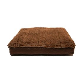 SEO-Friendly Product Name: Dirty Dog Rectangle Dog Bed Medium Brown (Color: Brown, size: medium)