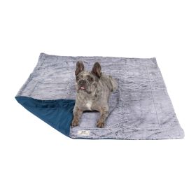 DGS Pet Products Chill Kuzzi FIR Dog Blanket Medium Blue 30 x 40 Inches (Color: Blue, size: medium)