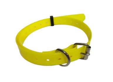 Adjustable Reflective Nylon Dog Training Collar for Small Medium and Large Dogs (Color: Yellow)