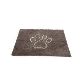 DGS Pet Products Dirty Dog Door Mat Small Mocha Brown 23 x 16 x 2 (Color: Misty Grey, size: medium)