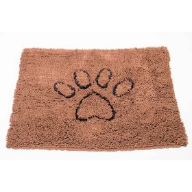 DGS Pet Products Dirty Dog Door Mat Small Brown 23 x 16 x 2 Inches (Color: Brown, size: small)