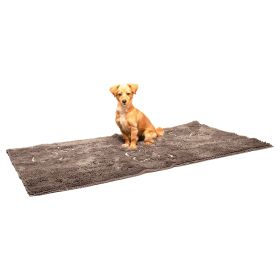 DGS Pet Products Dirty Dog Doormat Runner Almond 60 x 30 x 2 Inches (Color: Misty Grey)