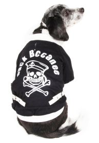 Varsity Buckled Collared Dog Coat (size: small)