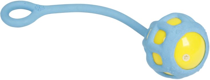 Pet Life Tug O Warp TPR Squeaky Tug and Chew Dog Toy (Color: Blue)