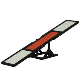 Wooden Dog Agility Seesaw for Training and Exercise Black (Option: Black-815x350x150 mm)