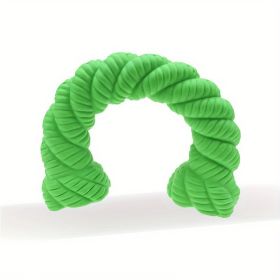 Natural Rubber Horseshoe Chew Toy for Medium and Large Dogs for Training and Chewing (Option: Green)