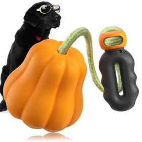 PROKEl Dog Rope Fetch Toy for Tug of War Training and Exercise for Medium and Large Dogs (Option: Orange)