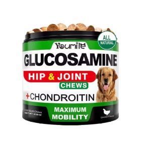 Youmile Dog Hip and Joint Supplement Chews with Glucosamine Chondroitin MSM and Hyaluronic Acid 120 Count (Option: Hip  Joint Health Supplement)
