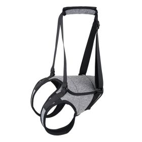 Dog Support Sling Harness for Senior Dogs and Mobility Assistance (Option: Heather Gray-S)
