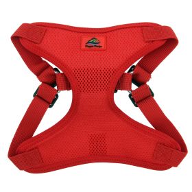 Doggie Design Wrap and Snap Choke Free Dog Harness (Color: Flame Red, size: small)