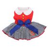 Sailor Girl Dog Dress with Matching Leash
