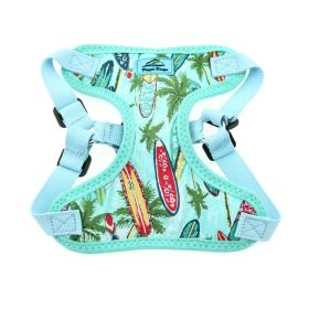 Doggie Design Wrap and Snap Choke Free Dog Harness (Color: Surfboards and Palms, size: X-Small)