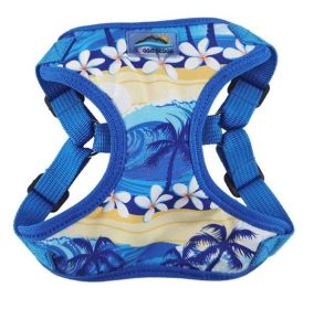 Doggie Design Wrap and Snap Choke Free Dog Harness (Color: Catching Waves, size: X-Small)