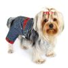 Striped Denim Dog Overalls
