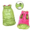 Reversible Dog Parka Vest with Ruffle Trim