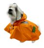 Clear View Dog Poncho Raincoat with Reflective Stripes