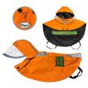 Clear View Dog Poncho Raincoat with Reflective Stripes