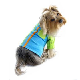 Cotton Knit Dog Shirt with Contrast Roll Up Sleeves (size: XS)