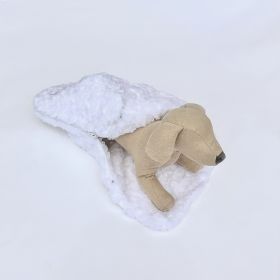 Rosebud Snuggle Dog Toy (Color: Rosebud White)