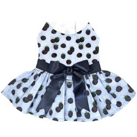 Blackberry Print Dog Dress with Matching Leash (size: X-Large)