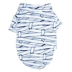 Halloween Camp Shirts for Dogs (Color: Mummy, size: 2X-Large)