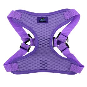 Doggie Design Wrap and Snap Choke Free Dog Harness (Color: Paisley Purple, size: large)